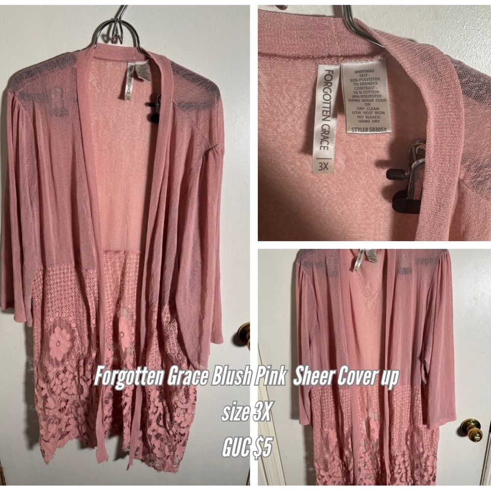 Sold Blush Pink Sheer Women's Sweater